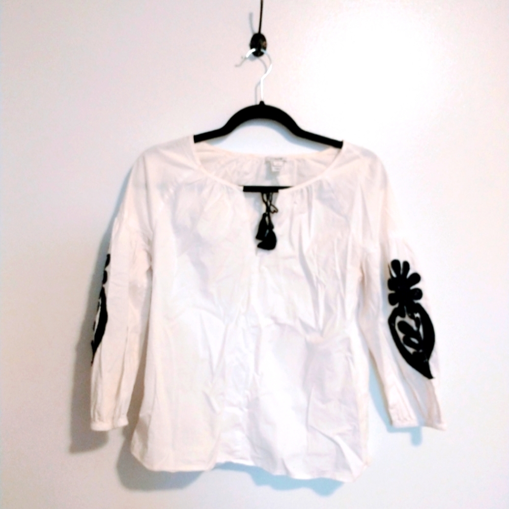 J crew boho tunic top extra small